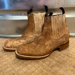Hair on Hide Ankle Boots